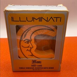 Illuminati Orange Moon Tarot Card Hibiscus Scent Bath Bomb